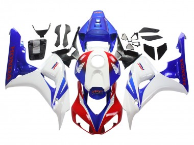 Billige Honda CBR1000RR Motorrad Verkleidung 2006-2007 - Weiss Rot Blau HRC
