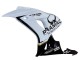 Billige Honda CBR1000RR Motorrad Verkleidung 2006-2007 - Weiss Glanzendes Schwarz Pramac