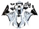 Billige Honda CBR1000RR Motorrad Verkleidung 2006-2007 - Weiss Glanzendes Schwarz Pramac