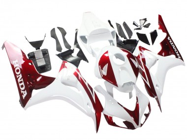 Billige Honda CBR1000RR Motorrad Verkleidung 2006-2007 - Weiss Rot