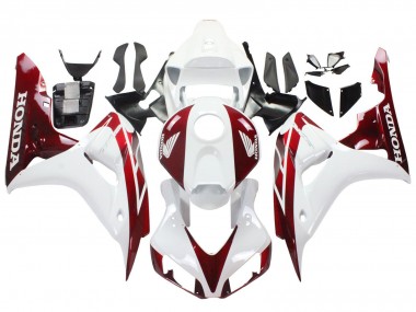 Billige Honda CBR1000RR Motorrad Verkleidung 2006-2007 - Weiss Rot