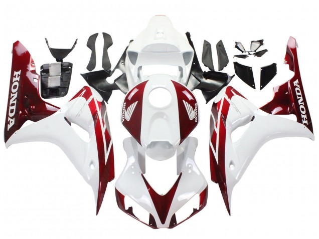 Billige Honda CBR1000RR Motorrad Verkleidung 2006-2007 - Weiss Rot
