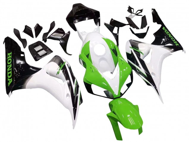 Billige Honda CBR1000RR Motorrad Verkleidung 2006-2007 - Weiss Grun Glanzendes Schwarz
