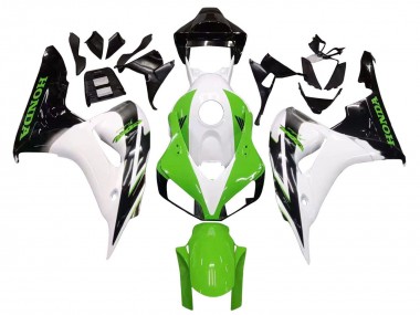Billige Honda CBR1000RR Motorrad Verkleidung 2006-2007 - Weiss Grun Glanzendes Schwarz