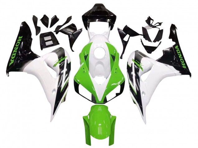 Billige Honda CBR1000RR Motorrad Verkleidung 2006-2007 - Weiss Grun Glanzendes Schwarz