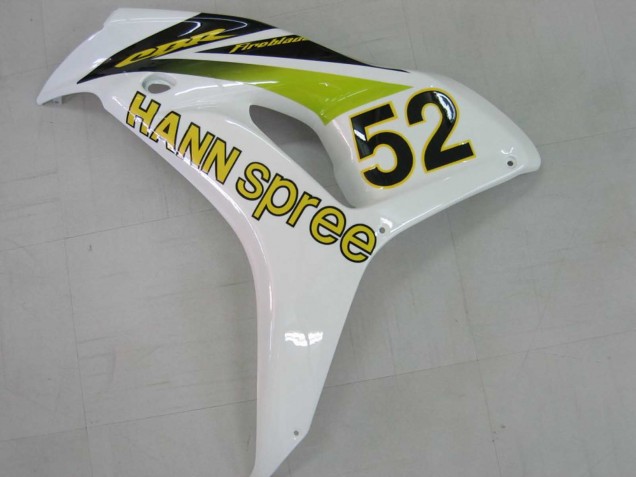 Billige Honda CBR1000RR Motorrad Verkleidung 2006-2007 - Weiss Grun Glanzendes Schwarz Hannspree 52