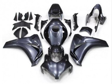 Billige Honda CBR1000RR Motorrad Verkleidung Kit 2008-2011 - Grau Glanzendes Schwarz