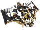 Billige Honda CBR1000RR Motorrad Verkleidung 2006-2007 - Gold Glanzendes Schwarz