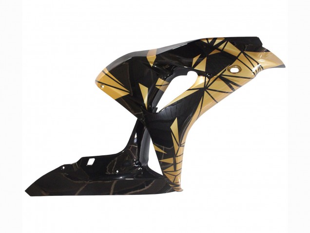 Billige Honda CBR1000RR Motorrad Verkleidung 2006-2007 - Gold Glanzendes Schwarz