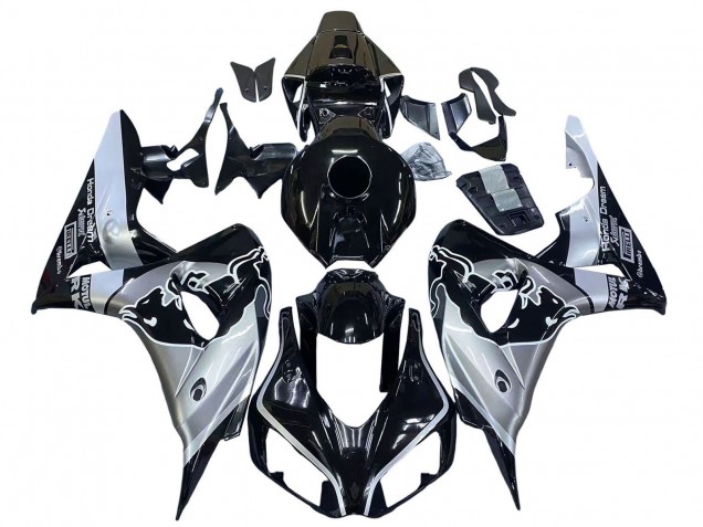 Billige Honda CBR1000RR Motorrad Verkleidung 2006-2007 - Silber Glanzendes Schwarz Red Bull