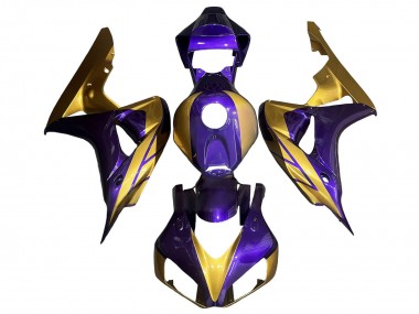 Billige Honda CBR1000RR Motorrad Verkleidung 2006-2007 - Gold Lila