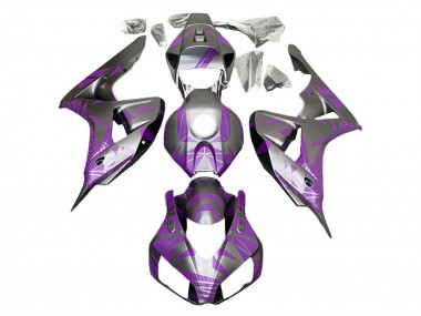 Billige Honda CBR1000RR Motorrad Verkleidung 2006-2007 - Silber Hellviolett