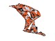 Billige Honda CBR1000RR Motorrad Verkleidung 2006-2007 - Schwarz Orange Silber Camouflage