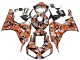 Billige Honda CBR1000RR Motorrad Verkleidung 2006-2007 - Schwarz Orange Silber Camouflage