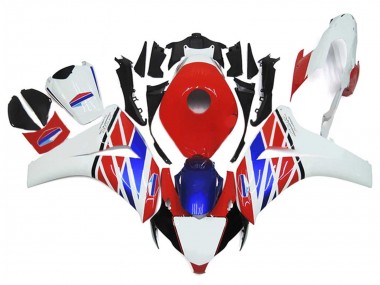 Billige Honda CBR1000RR Motorrad Verkleidung 2006-2007 - Weiss Rot Blau