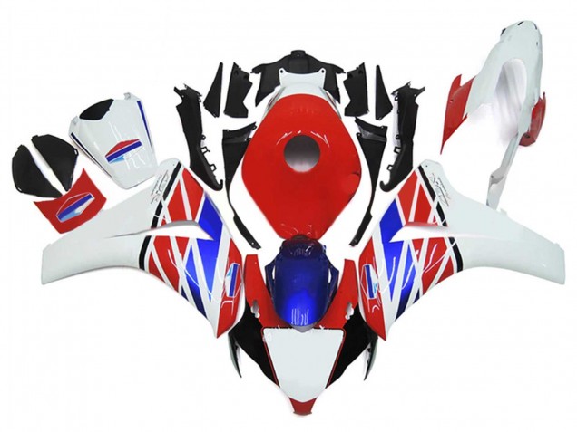 Billige Honda CBR1000RR Motorrad Verkleidung 2006-2007 - Weiss Rot Blau