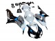 Billige Honda CBR1000RR Motorrad Verkleidung 2006-2007 - Weiss Blau Glanzendes Schwarz