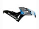 Billige Honda CBR1000RR Motorrad Verkleidung 2006-2007 - Weiss Blau Glanzendes Schwarz