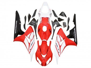 Billige Honda CBR1000RR Motorrad Verkleidung 2006-2007 - Weiss Rot Glanzendes Schwarz