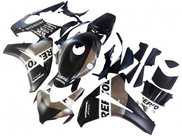 Billige Honda CBR1000RR Motorrad Verkleidung 2008-2011 - Silber Matt Schwarz Repsol