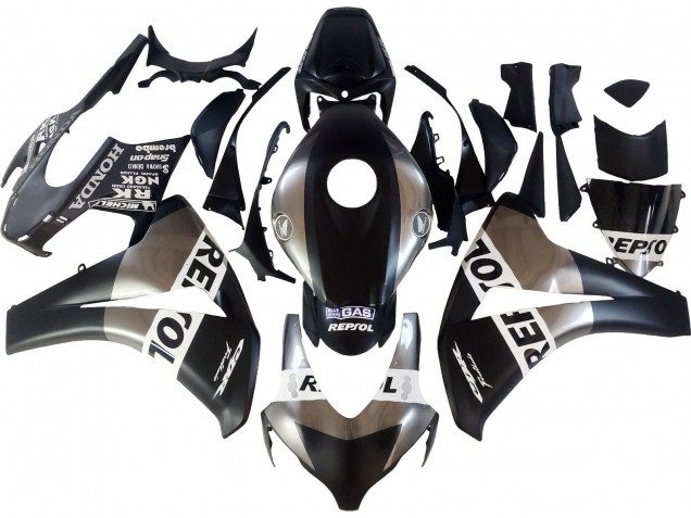 Billige Honda CBR1000RR Motorrad Verkleidung 2008-2011 - Silber Matt Schwarz Repsol