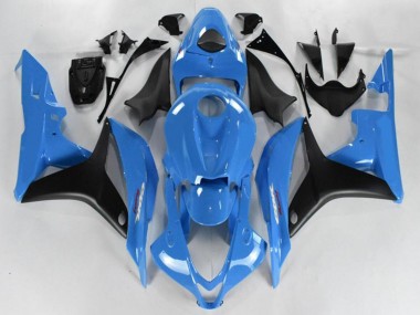 Billige Honda CBR600RR Motorrad Verkleidung 2007-2008 - Hellblau Glanzendes Schwarz