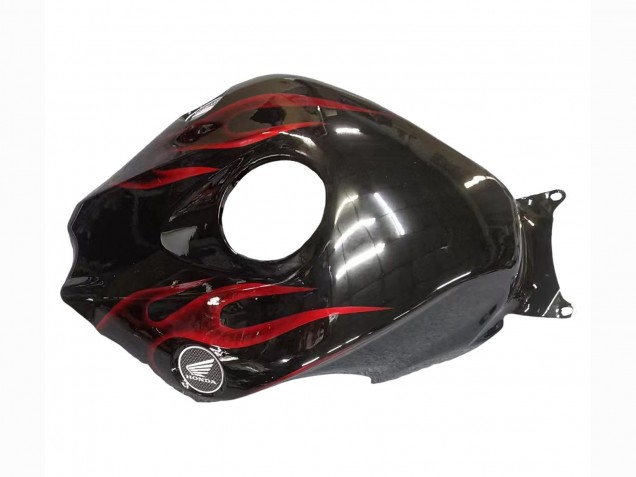 Billige Honda CBR1000RR Motorrad Verkleidung 2008-2011 - Glanzendes Schwarz Rot Flamme
