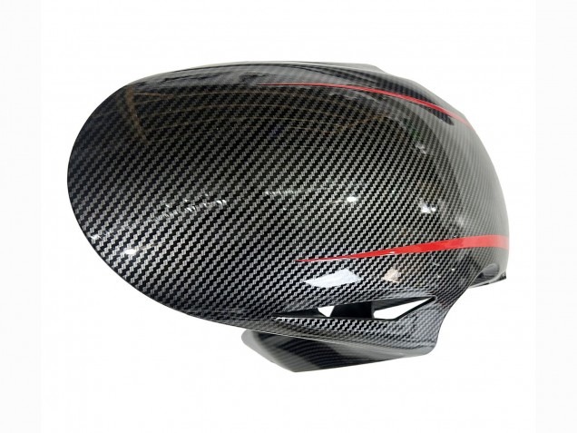 Billige Honda CBR1000RR Motorrad Verkleidung 2008-2011 - Schwarzes Carbonfaser Rot