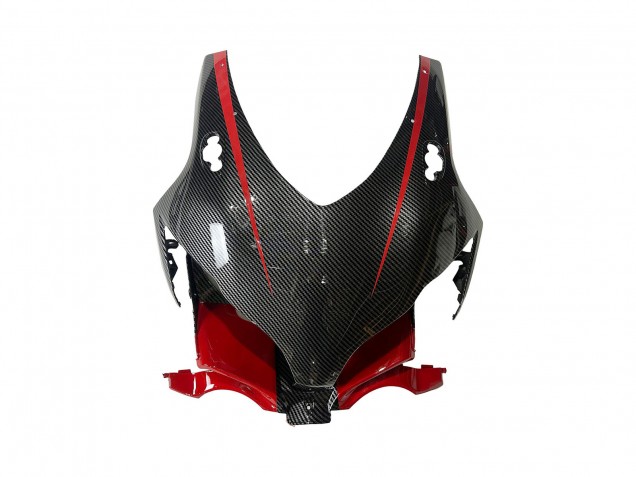 Billige Honda CBR1000RR Motorrad Verkleidung 2008-2011 - Schwarzes Carbonfaser Rot