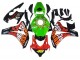 Billige Honda CBR1000RR Motorrad Verkleidung 2008-2011 - Grun Orange Glanzendes Schwarz Rossi Michelin 46