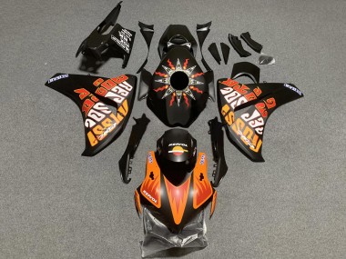 Billige Honda CBR1000RR Motorrad Verkleidung 2008-2011 - Matt Schwarz Orange Repsol Rossi