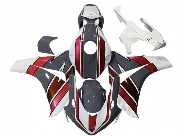 Billige Honda CBR1000RR Motorrad Verkleidung 2008-2011 - Weiss Rot Grau