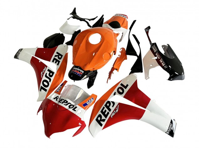 Billige Honda CBR1000RR Motorrad Verkleidung 2008-2011 - Orange Weiss Rot Glanzendes Schwarz Repsol HRC