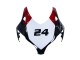 Billige Honda CBR1000RR Motorrad Verkleidung 2008-2011 - Weiss Rot Glanzendes Schwarz Rennen 24