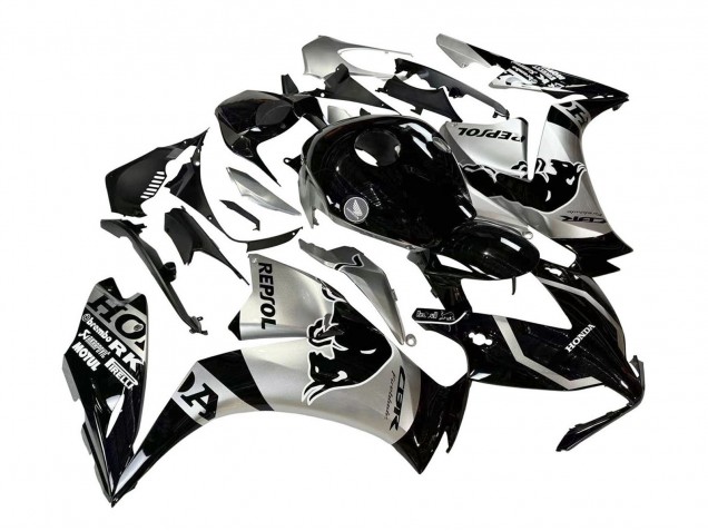 Billige Honda CBR1000RR Motorrad Verkleidung 2012-2016 - Silber Glanzendes Schwarz Repsol Red Bull