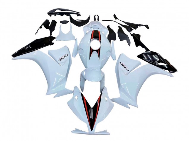 Billige Honda CBR1000RR Motorrad Verkleidung 2012-2016 - Weiss Glanzendes Schwarz