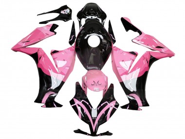 Billige Honda CBR1000RR Motorrad Verkleidung 2012-2016 - Rosa Glanzendes Schwarz
