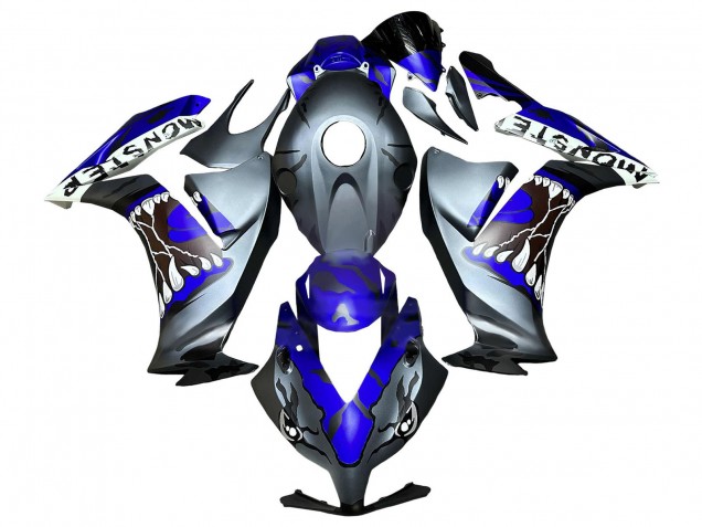 Billige Honda CBR1000RR Motorrad Verkleidung 2012-2016 - Blau Grau Matt Schwarz Hai