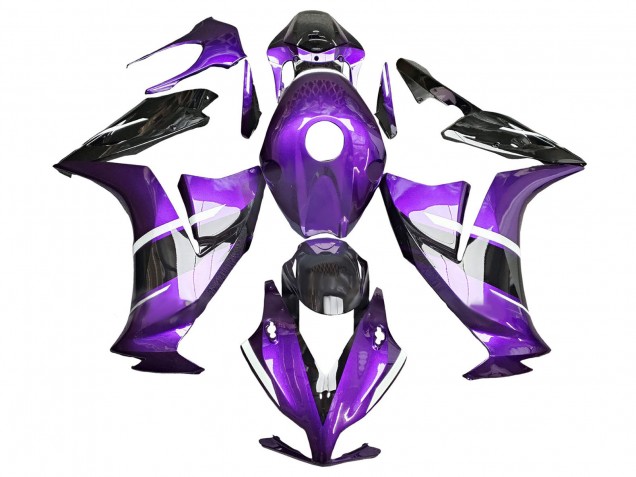 Billige Honda CBR1000RR Motorrad Verkleidung 2012-2016 - Lila Glanzendes Schwarz