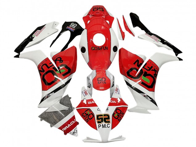 Billige Honda CBR1000RR Motorrad Verkleidung 2012-2016 - Weiss Rot Schwarz Go Fun