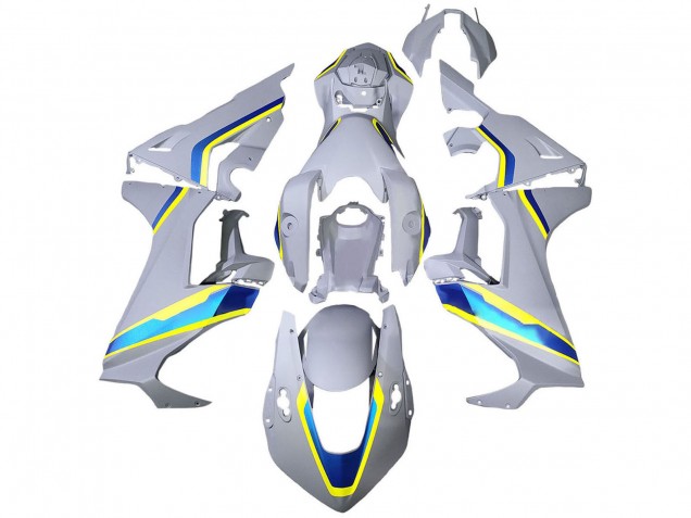 Billige Honda CBR1000RR Motorrad Verkleidung 2017-2023 - Weiss Blau Gelb