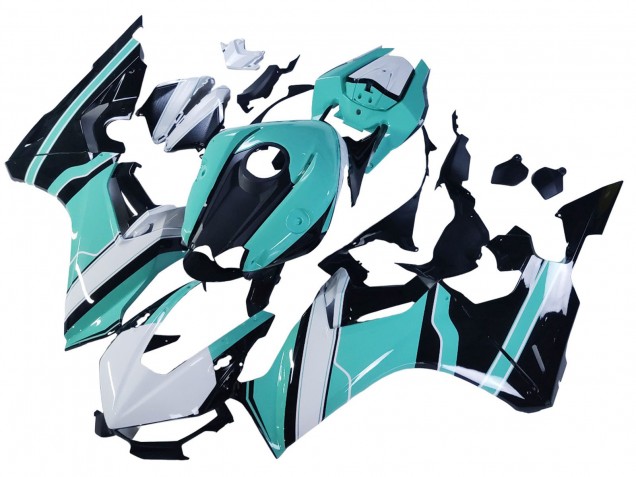 Billige Honda CBR1000RR Motorrad Verkleidung 2017-2024 - Weiss Hellblau Glanzendes Schwarz