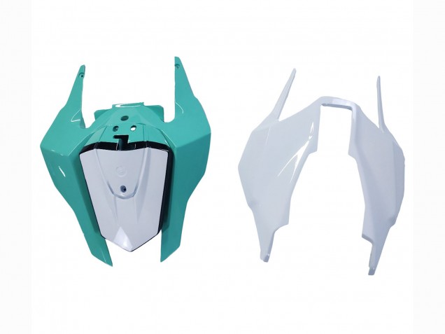 Billige Honda CBR1000RR Motorrad Verkleidung 2017-2024 - Weiss Hellblau Glanzendes Schwarz