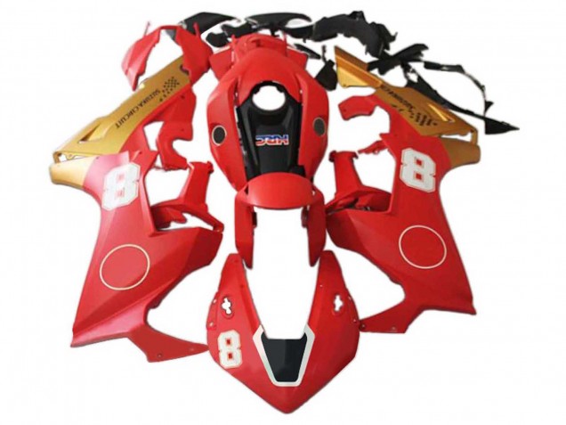 Billige Honda CBR1000RR Motorrad Verkleidung 2017-2023 - Rot Gold Schwarz HRC 8