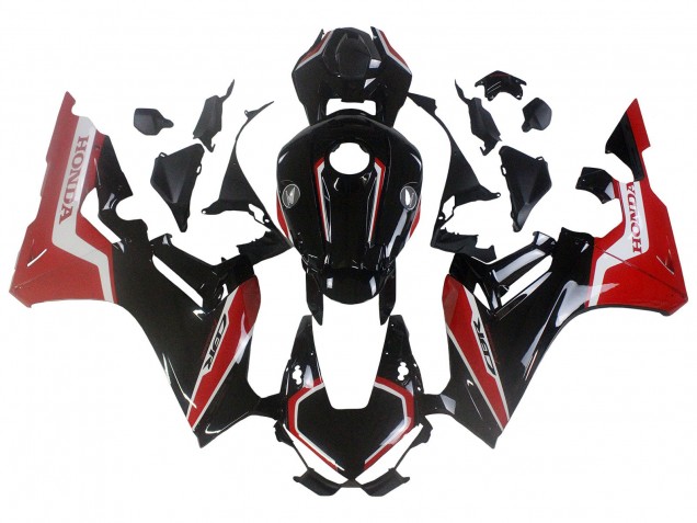 Billige Honda CBR1000RR Motorrad Verkleidung 2017-2024 - Rot Weiss Glanzendes Schwarz