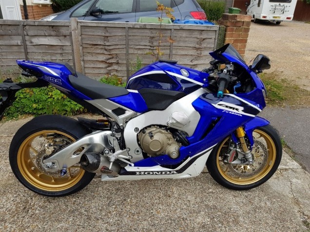 Billige Honda CBR1000RR Motorrad Verkleidung 2017-2023 - Weiss Blau