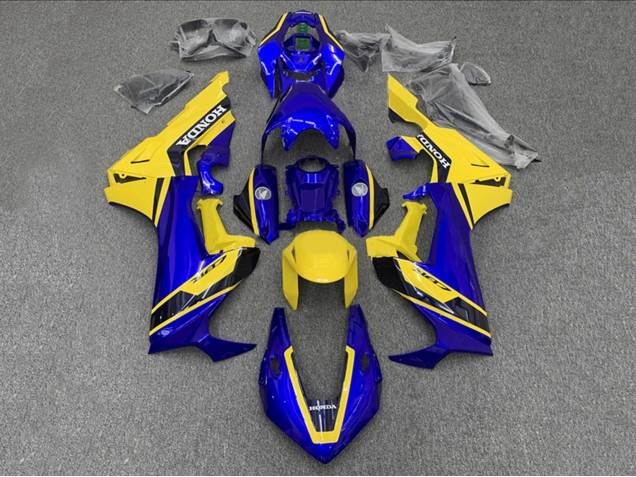 Billige Honda CBR1000RR Motorrad Verkleidung 2017-2023 - Gelb Blau