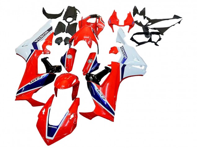 Billige Honda CBR1000RR Motorrad Verkleidung Kit 2017-2024 - Weiss Rot Blau