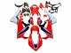 Billige Honda CBR1000RR Motorrad Verkleidung Kit 2017-2024 - Weiss Rot Blau