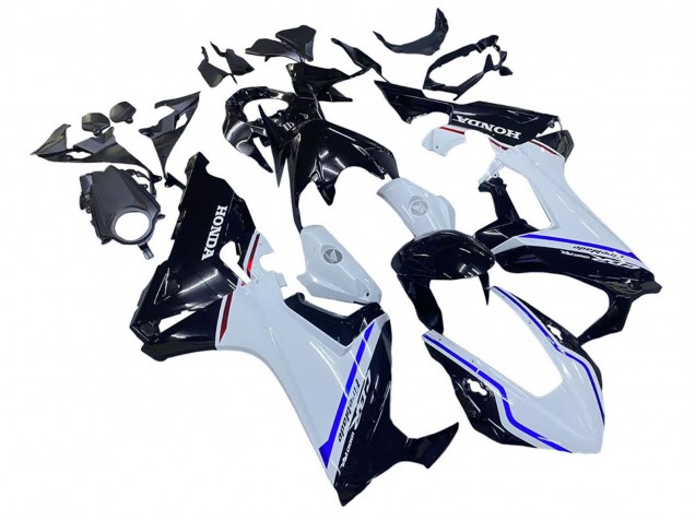 Billige Honda CBR1000RR Motorrad Verkleidung Kit 2017-2024 - Weiss Blau Glanzendes Schwarz